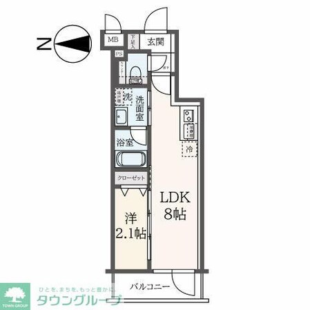 ハーモニーレジデンス東新宿の物件間取画像